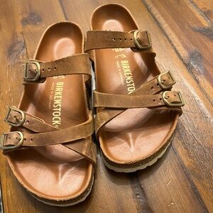 Birkenstocks Franca Oiled leather sandals 36